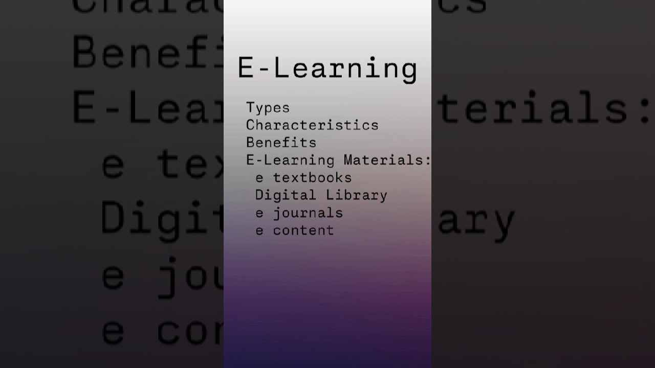 E Learning: Types, Characteristics & E Learning Materials Malayalam Explanation 