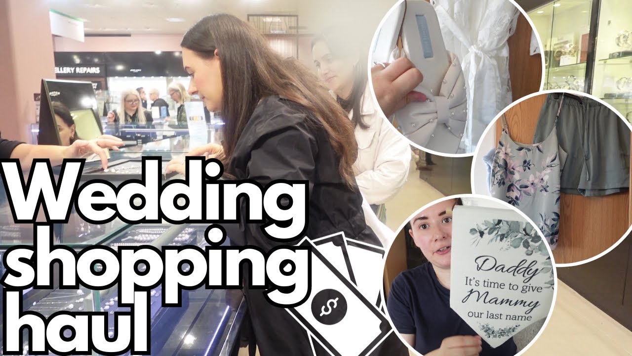 WEDDING PLANNING VLOG UK | Shopping haul & all the bits I've bought so far | *9 months to go*