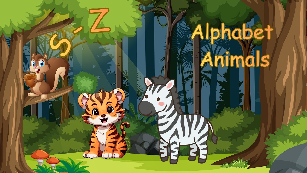 Alphabet Animals S–Z | Learn ABC Phonics with Animals for Kids