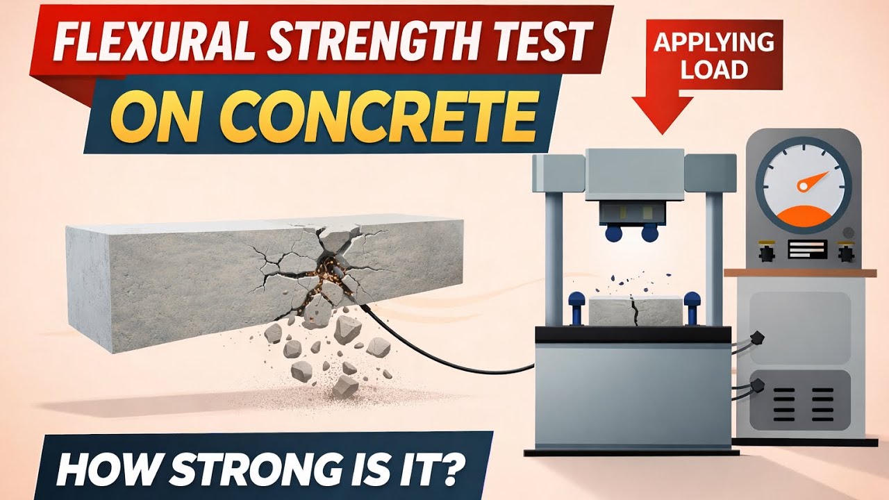How to determine flexural strength test of concrete || Laboratory Concrete Test #3