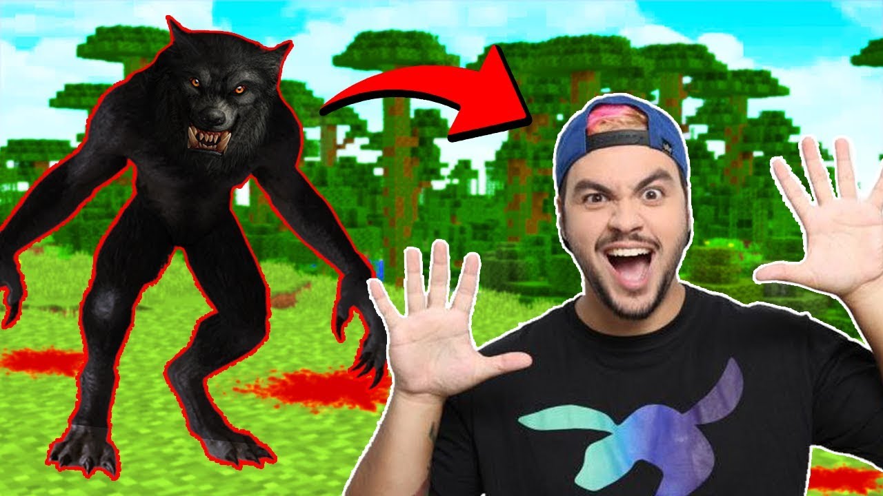 LUCCAS NETO FOI ATACADO PELO LOBISOMEM NO MINECRAFT