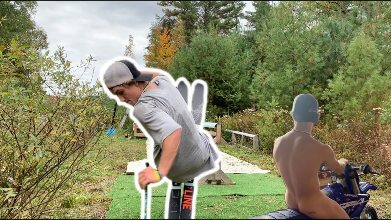 RAIL SKIING IN THE BACKYARD SWAP | Dirt Bike Photoshoot ??