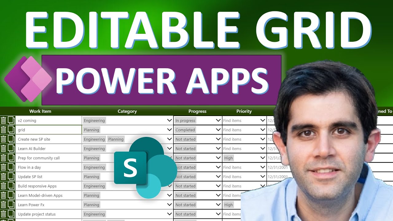 Редактируемая сетка в Power Apps | Список SharePoint
