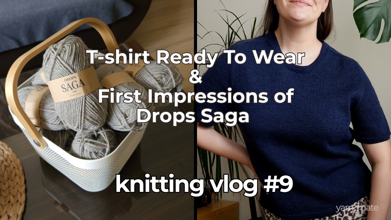 🧶Drops Saga &rarr; Moje Pierwsze Wrażenia✨| Gotowy T-shirt🐑💕 | KnittingVlog#9