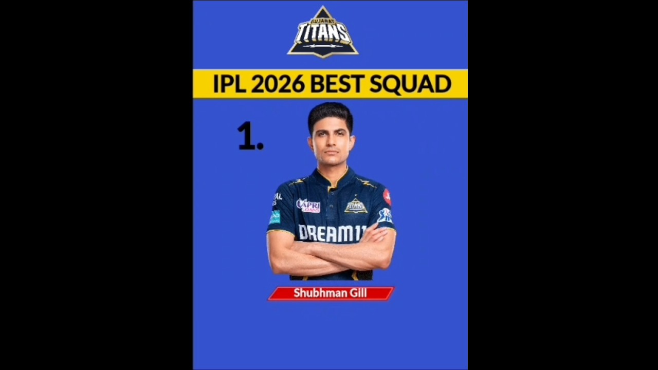 What if GT Look like this ? Probale playing 11 in 2026 IPL 💥