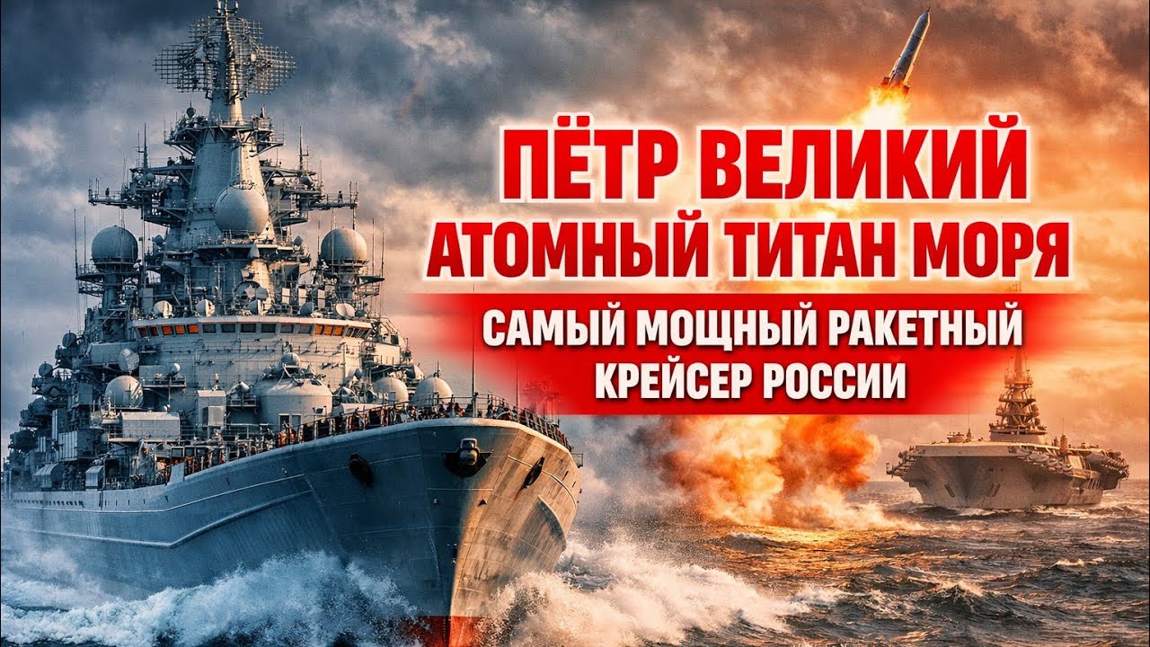 Пётр Великий — Атомный Титан Моря | Самый Мощный Ракетный Крейсер России
