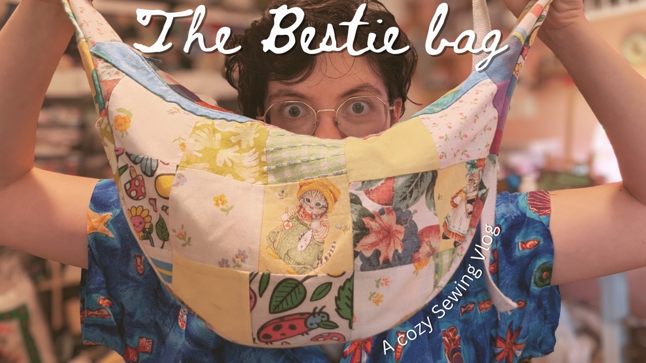 Make a besite bag with me! Cozy Sewing Vlog
