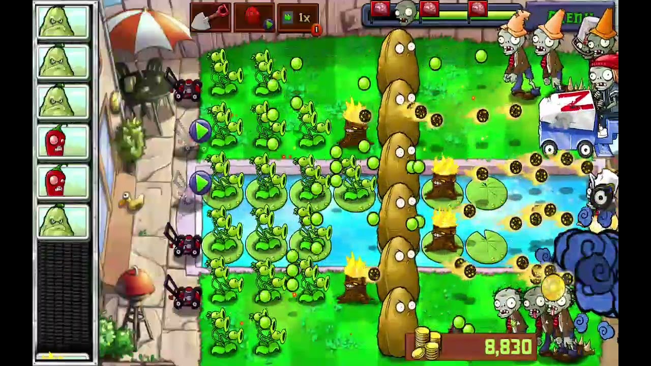 Level 10on pool in pvz1