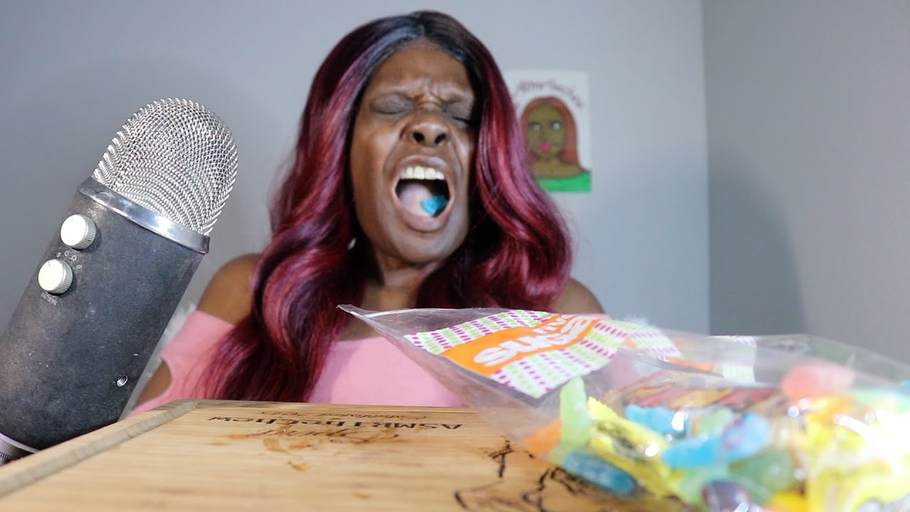 Candy-Bag Extreme Sour Patch ASMR Eating Sounds