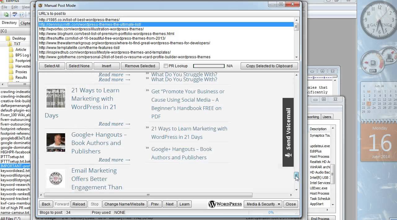 Tutorial Scrapebox #11: Mengenal Fungsi Ping, RSS Ping, dan Check Links