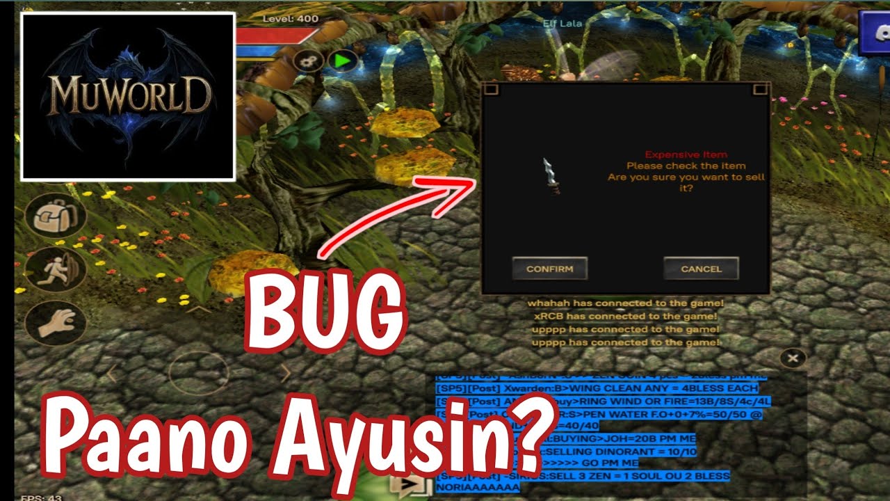 MU WORLD MOBILE | PAANO AYUSIN ANG BUG NA TO