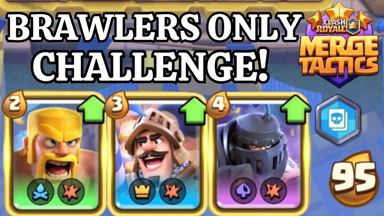 Can I Win A Game Using The WORST Team? - Clash Royal Merge Tactics
