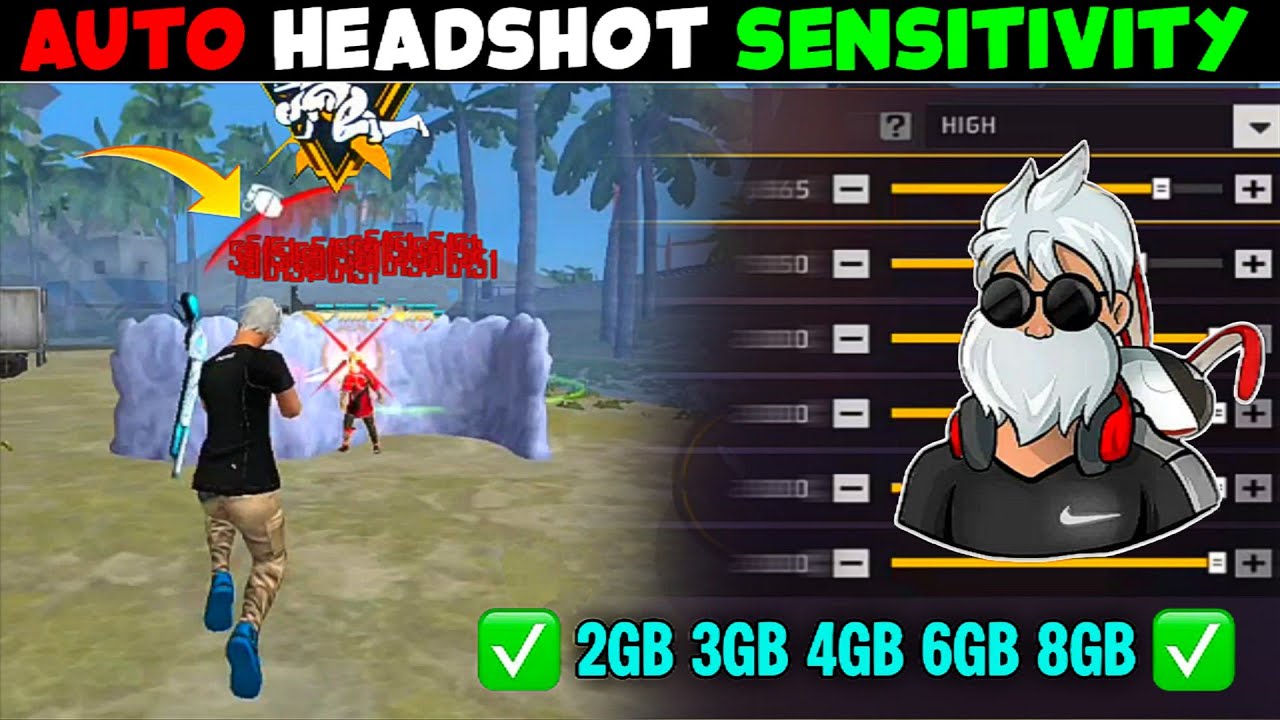 Free Fire Max Auto Headshot Trick 2026 Sensitivity ⚙️ 2gb, 3gb, 4gb Ram Headshot Sensitivity Setting