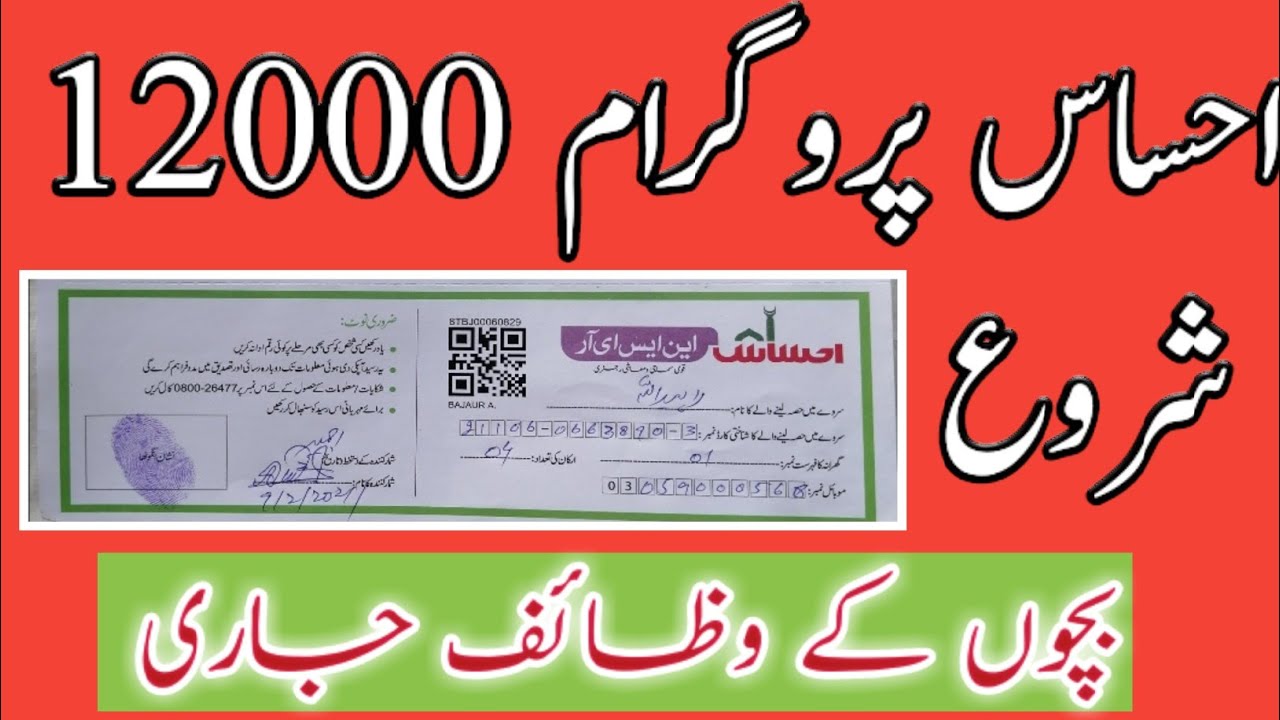 Ehsas 12000 Registration NSER Results || Ehsas Kafalat Card 12000 Start  NSER 2021 || NSER Survey