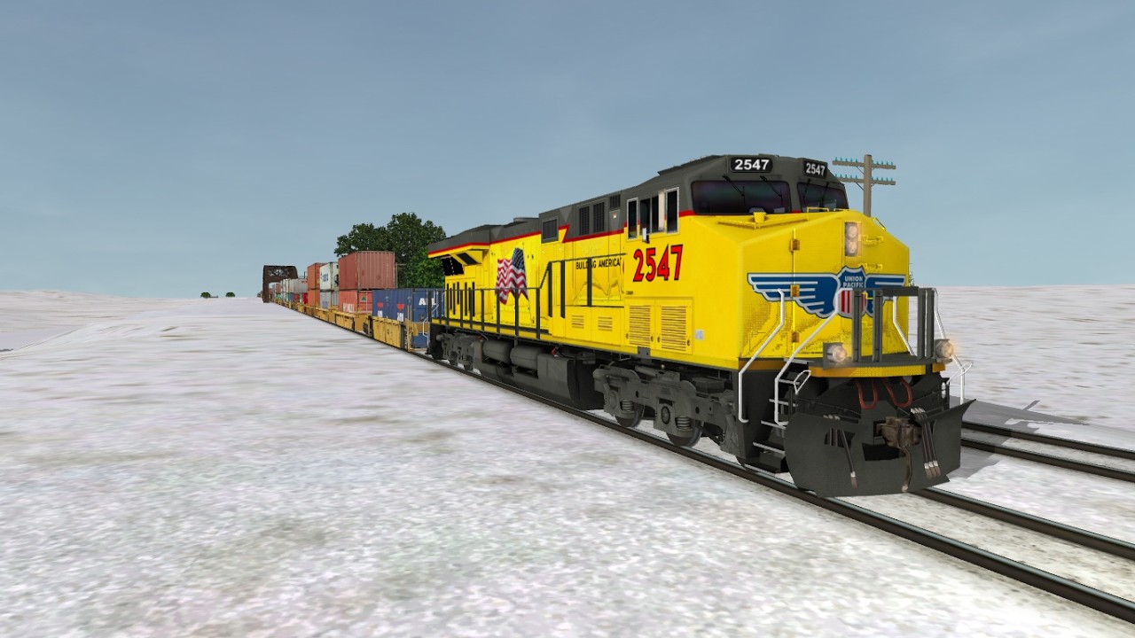 ORTS: UP C45AH #2547 EB ITAG4-01 At Blairstown, IA