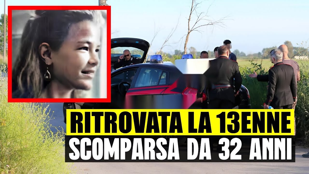 ULTIM&rsquo;ORA RITROVATA LA 13ENNE SCOMPARSA DA 32 ANNI: STA BENE. L&rsquo;INCREDIBILE NOTIZIA 