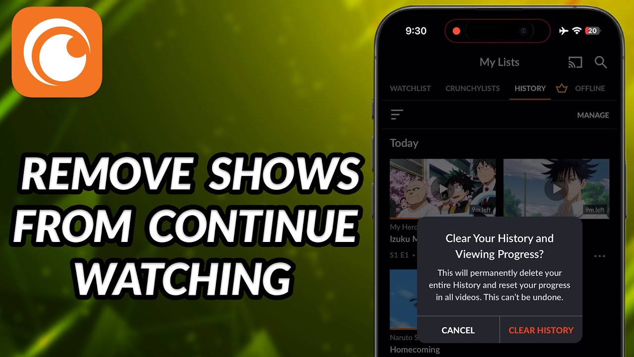 How To Remove Shows From Continue Watching On Crunchyroll