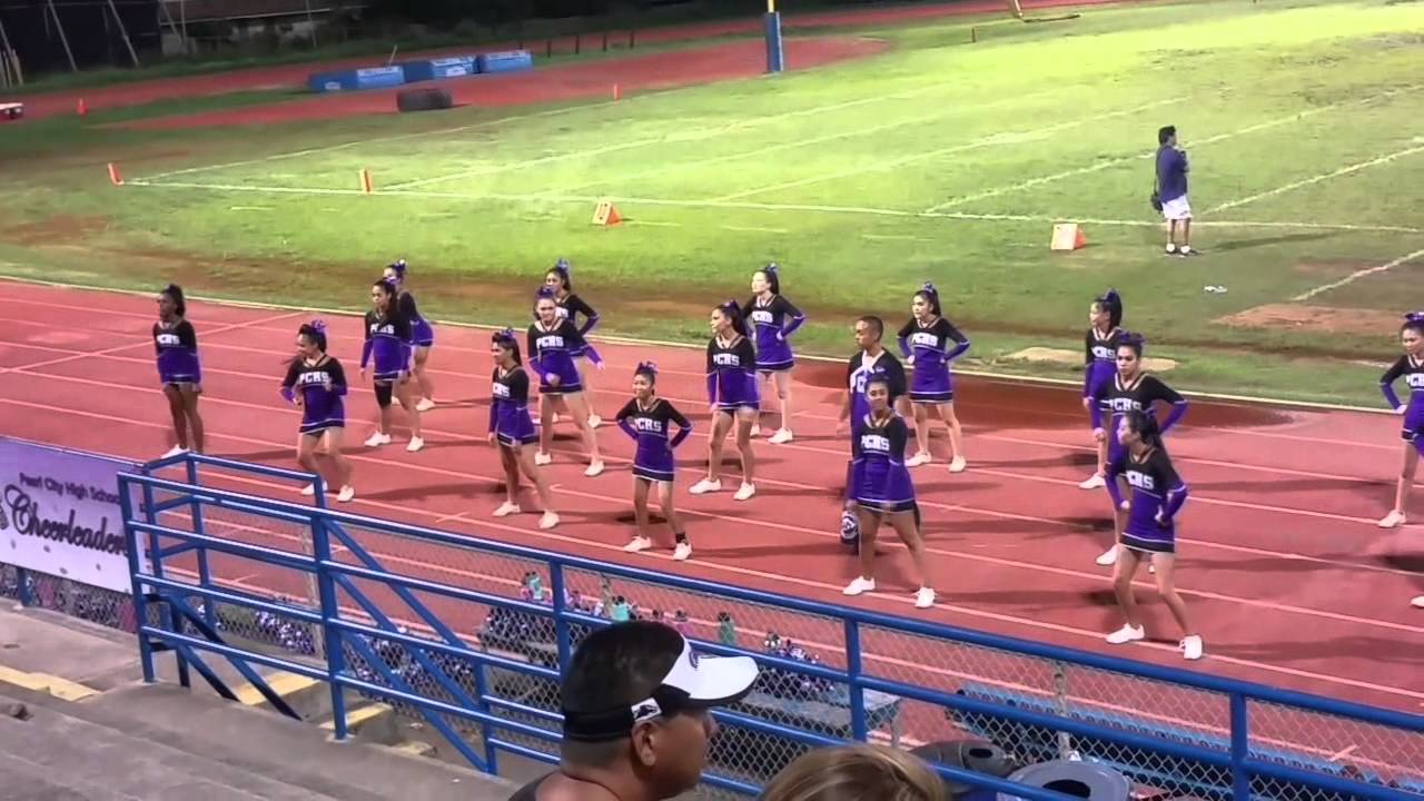 OIA Football - Pearl City Chargers Cheerleaders  9-12-15