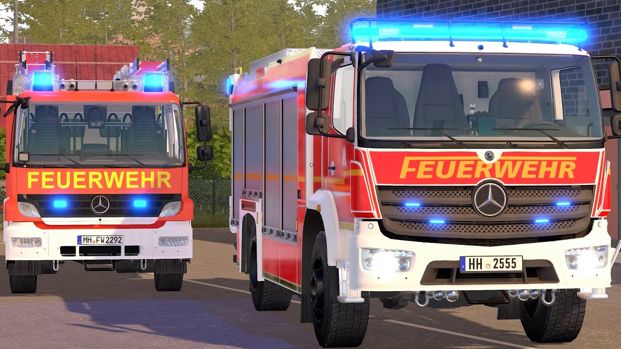 Emergency Call 112 - Hamburg Volunteer Firefighters on Duty! 4K