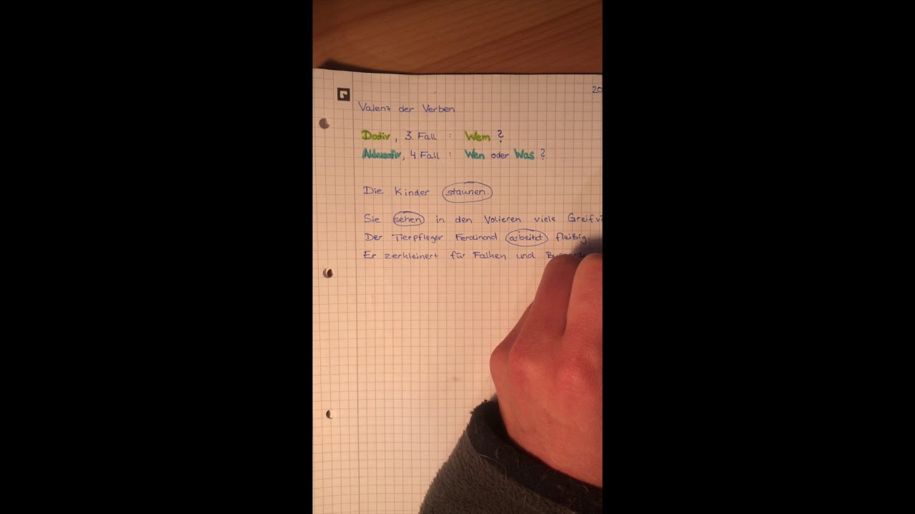 Valenz der Verben