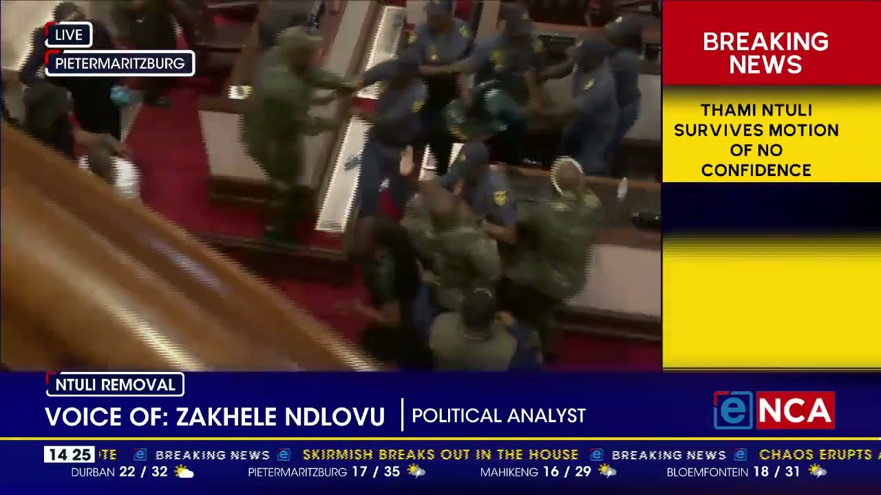 Violence scenes inside the KZN legislature