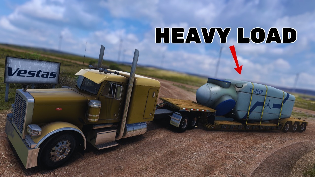MASSIVE Wind Turbine Haul in Wyoming! ⚡ | Pete Glider | ATS 1.58
