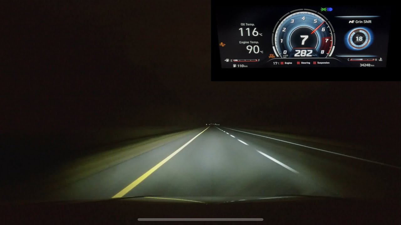 2023 Hyundai Elantra N DCT | Top speed acceleration | 0-282 kph 🏁 JB4 Map 1