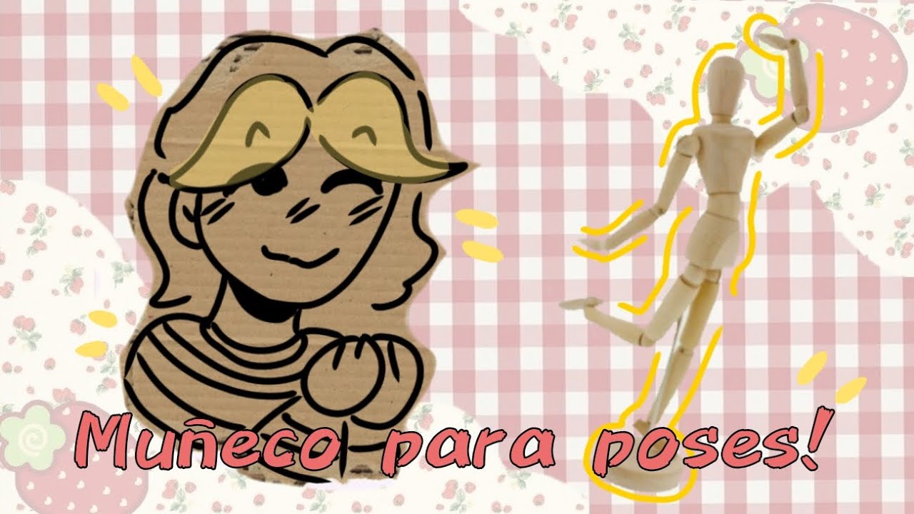 ᥬ🌼Tuto para muñeco de poses para dibujo!! Fácil y sencillo |Tutorial 