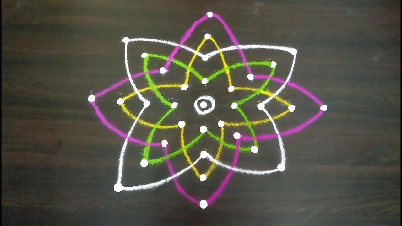 # Hridayakamalam |pooja Room Rangoli |kolam for Lakshmi | Lakshmi Hrudaya Rangoli