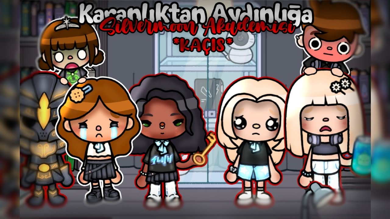 KARANLIKTAN AYDINLIĞA~ SİLVERMOON AKADEMİSİ *KAÇIŞ* 🫣💥/Kısa Film🎬/ Toca Life: Melody #Melonlar 🐾💓