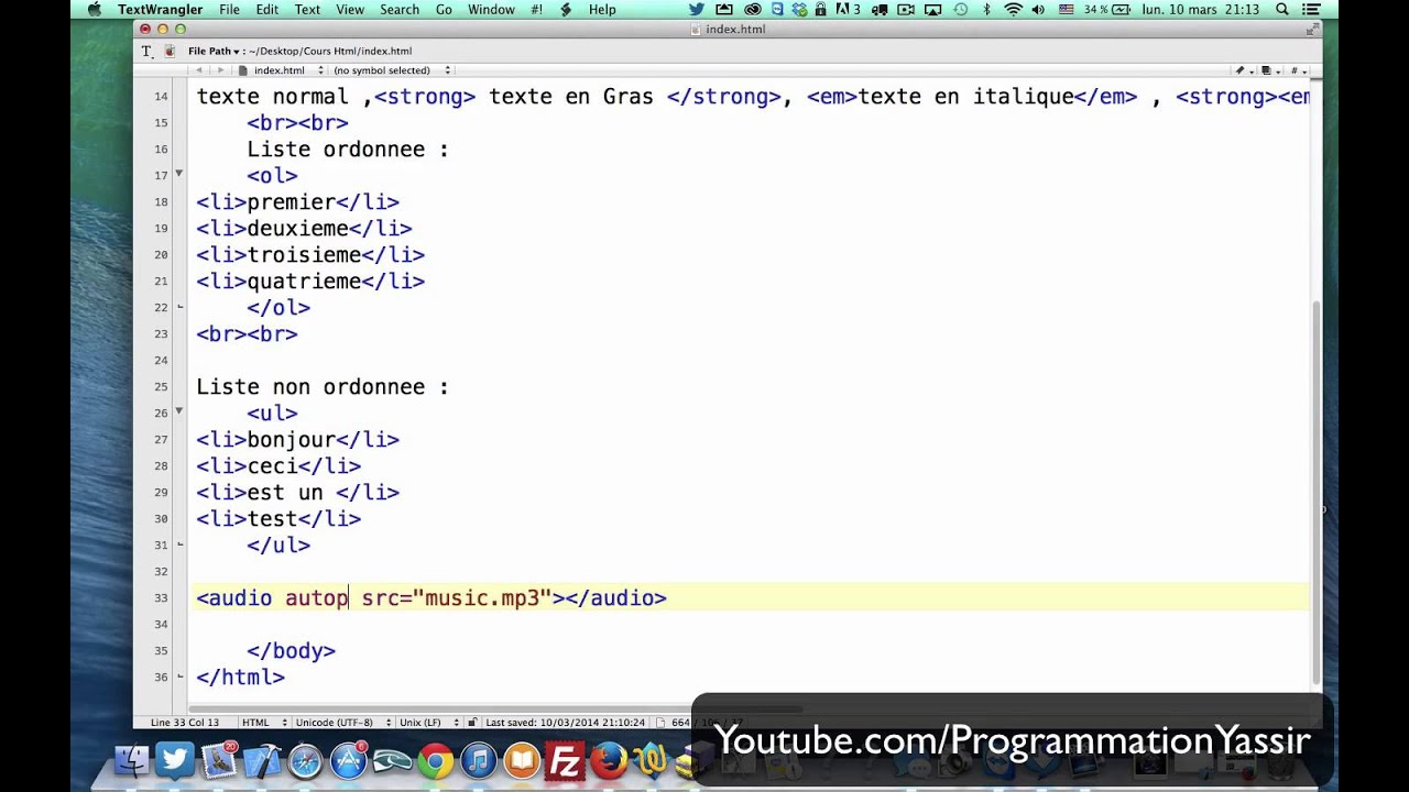 سلسلة تعليم html انجاز موقعك الخاص الدارجة المغربية : Serie cours Html création de site darija : # 5