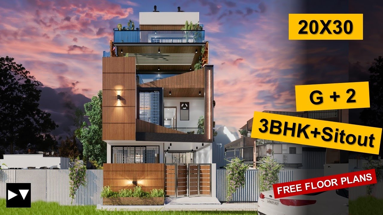 20x30 | 3 BHK House plan | 65 Gaj | 600 sqft | 20*30 house plan 3d || DV Studio