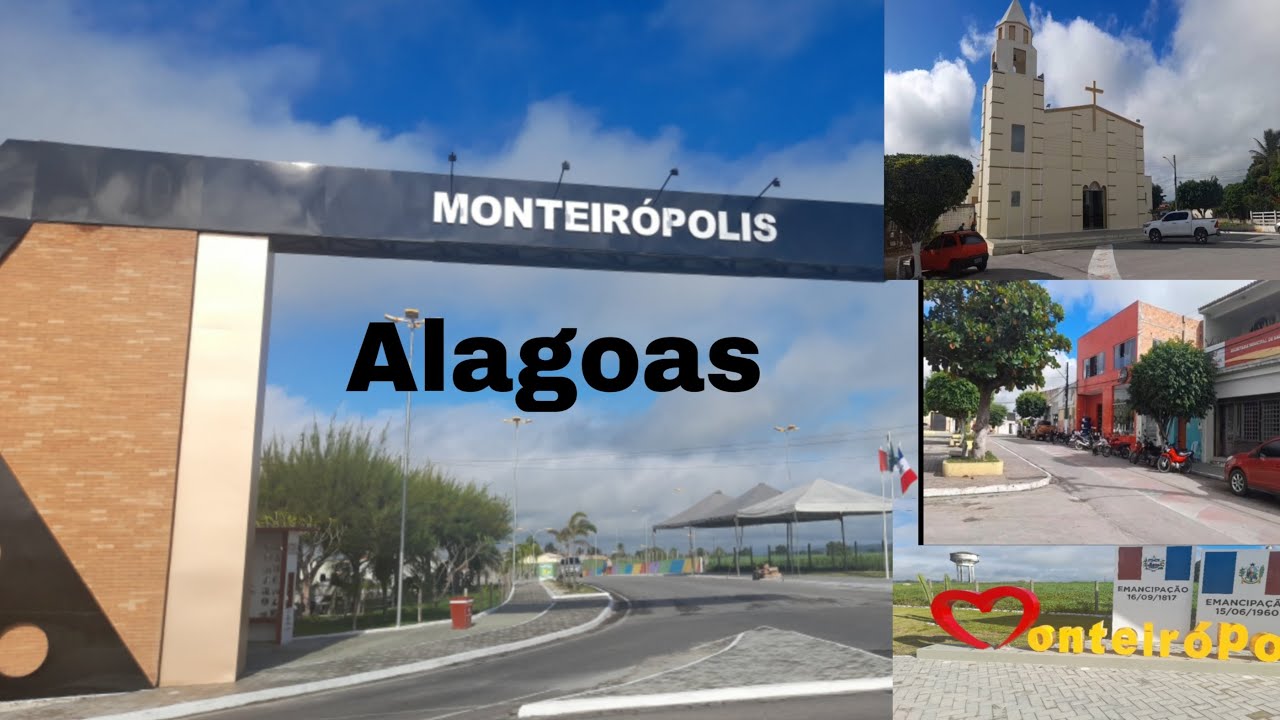 Veja a bela cidade de Monteirópolis no interior do estado de Alagoas - Brasil.