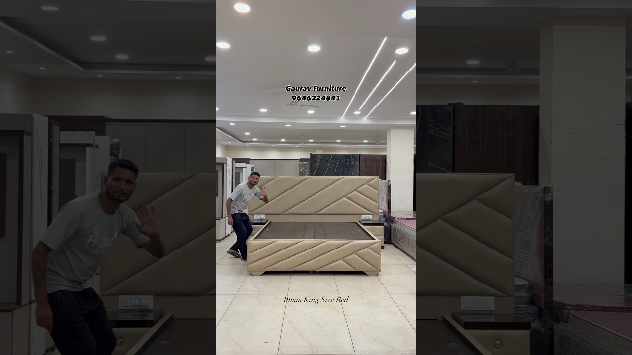 King Size Bed With Side Box ₹23000 only 9646224841 Gaurav Furniture Ludhiana | Visit our showroom