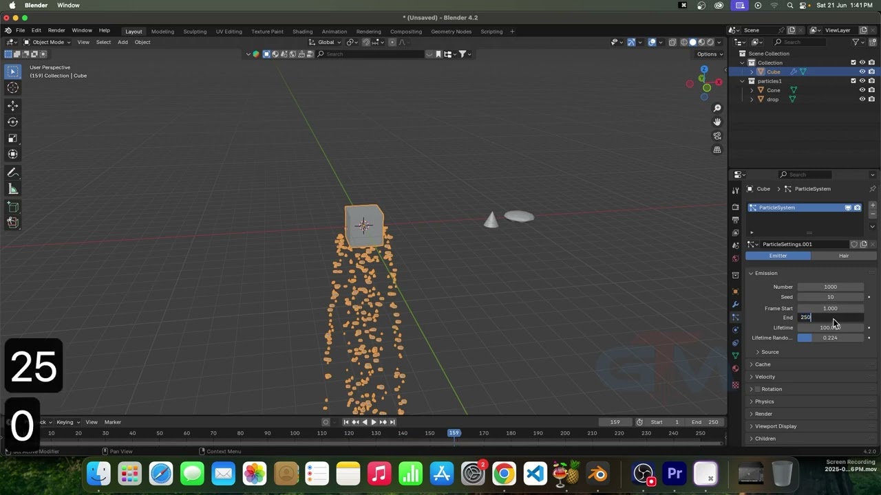 Blender Emitter Particles