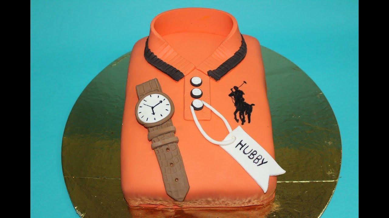 POLO shirt cake using fondant #DIY by disha mohnot