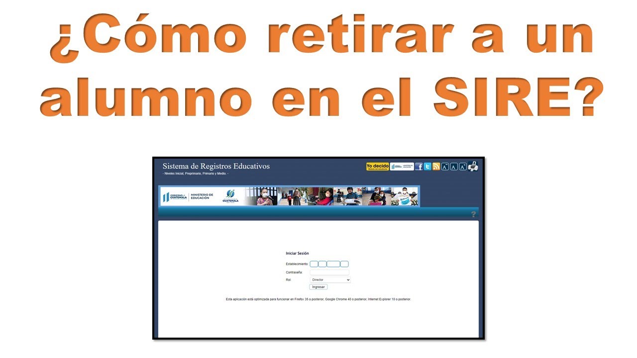 ¿Cómo retirar a un alumno del SIRE de forma práctica y sencilla? Retirar a un alumno del SIRE