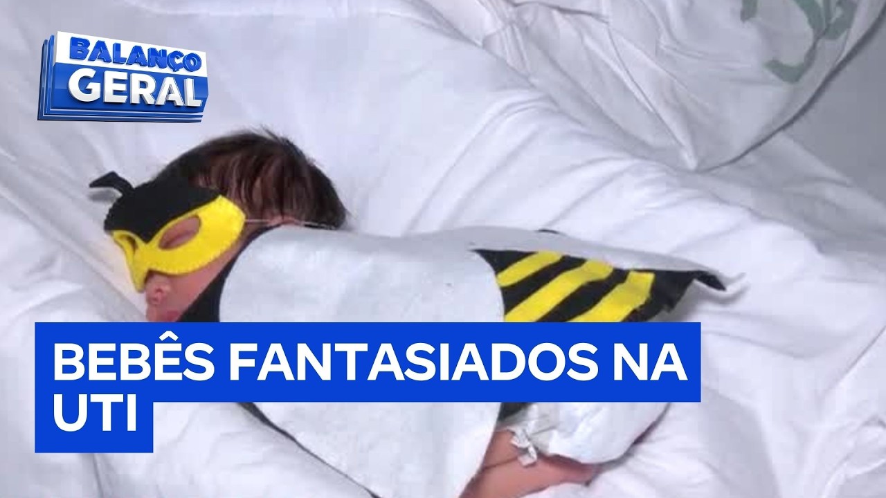 Enfermeiras de UTI neonatal vestem bebês internados com fantasias