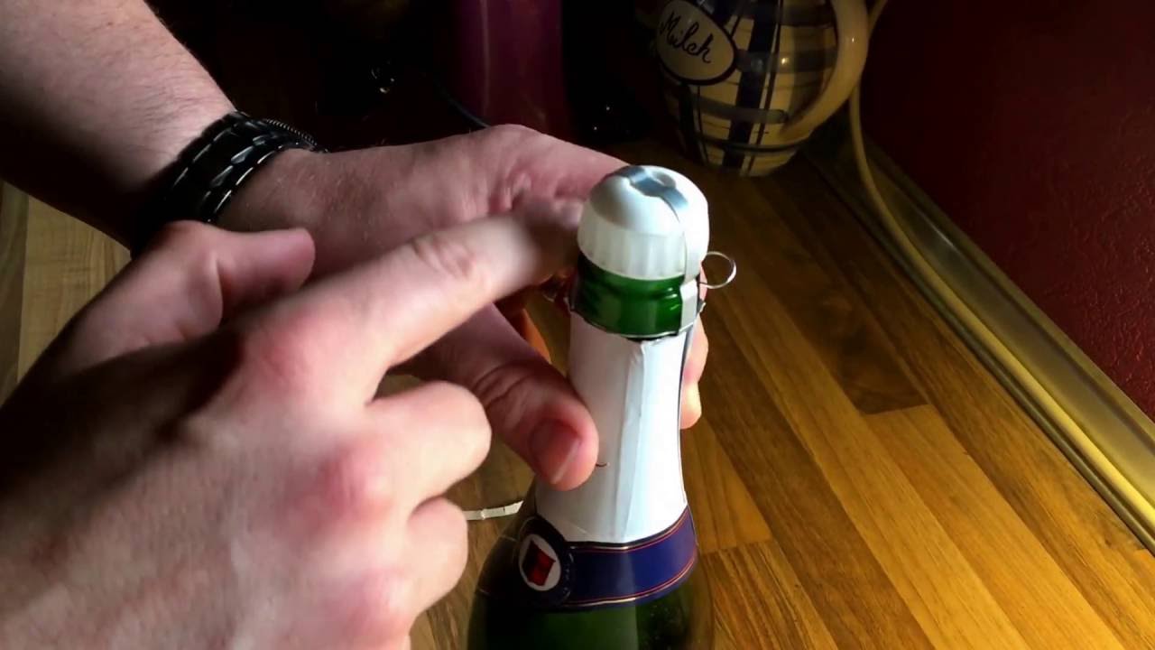 How to open a bottle of champagne action version