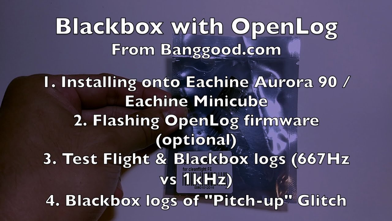 Adding Blackbox Support with OpenLog MicroSD Data Recorder