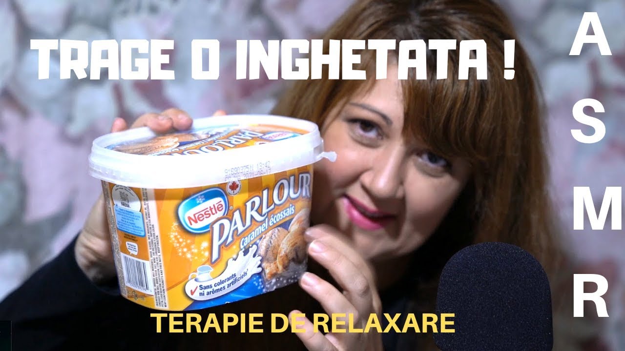 ASMR |  TRAGE O INGHETATA CU MINE !  Terapie De relaxare