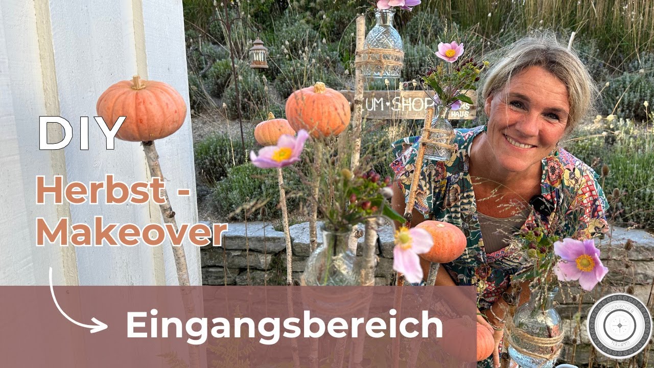 DIY - EINGANGSBEREICH NATÜRLICH auf HERBST umgestalten !!!