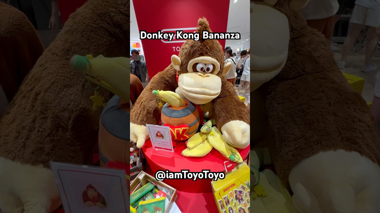 Donkey Kong Bananza new merch at Nintendo store Tokyo #donkeykong #nintendo #switch2