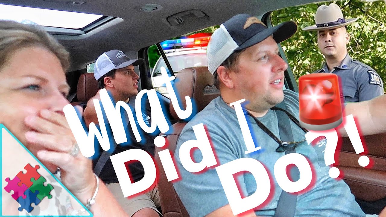 Pulled Over On A Family Trip