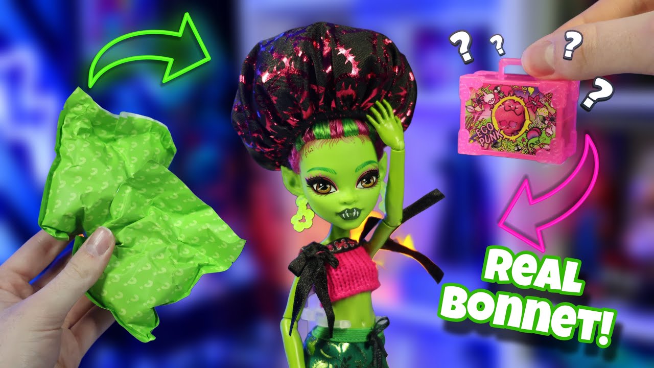У НЁЁ ЕСТЬ МИНИ-ШАПОЧКА! Распаковка куклы Венеры от Monster High: Секреты самостраховки