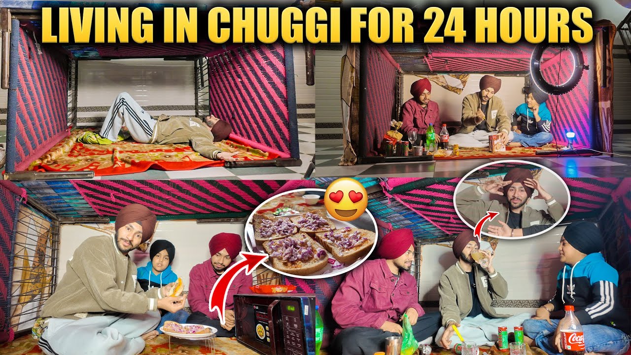 LIVING IN CHUGGI FOR 24 HOURS🤣 - MAKING LUXURY SLUM AT HOME😱🔥 - BEING BRAND