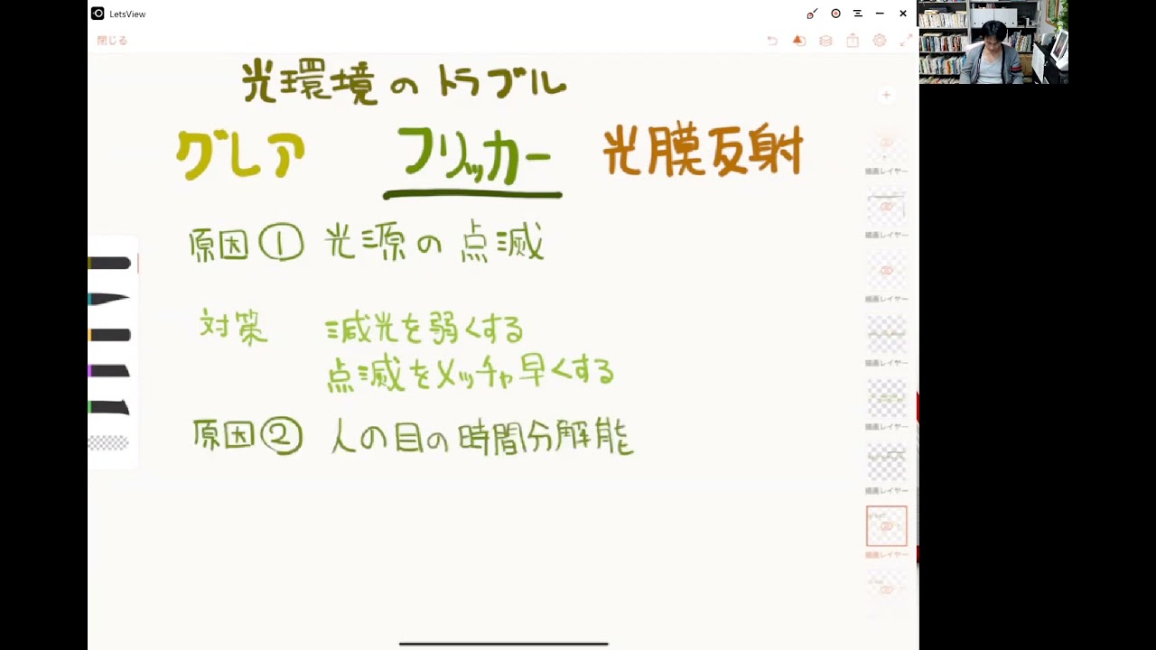 建築士・ 建築設備・環境工学・設備工学_電気設備_光環境のトラブル_フリッカー_v01