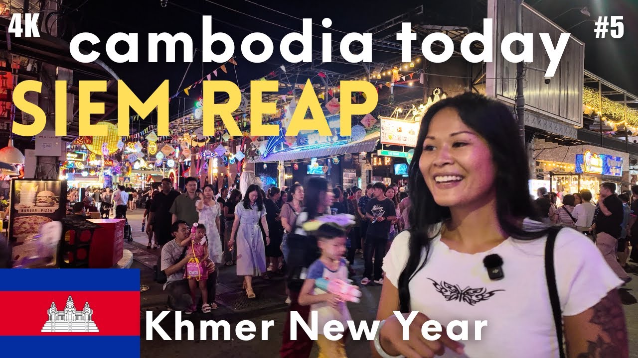 #5 🇰🇭 Life in Cambodia Today: Siem Reap [4K] KHMER NEW YEAR | April 13, 2025 | Australian Expats