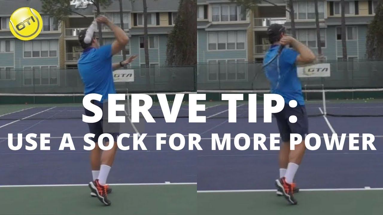 Tennis Serve Tip: Use The Sock For More SERVE POWER