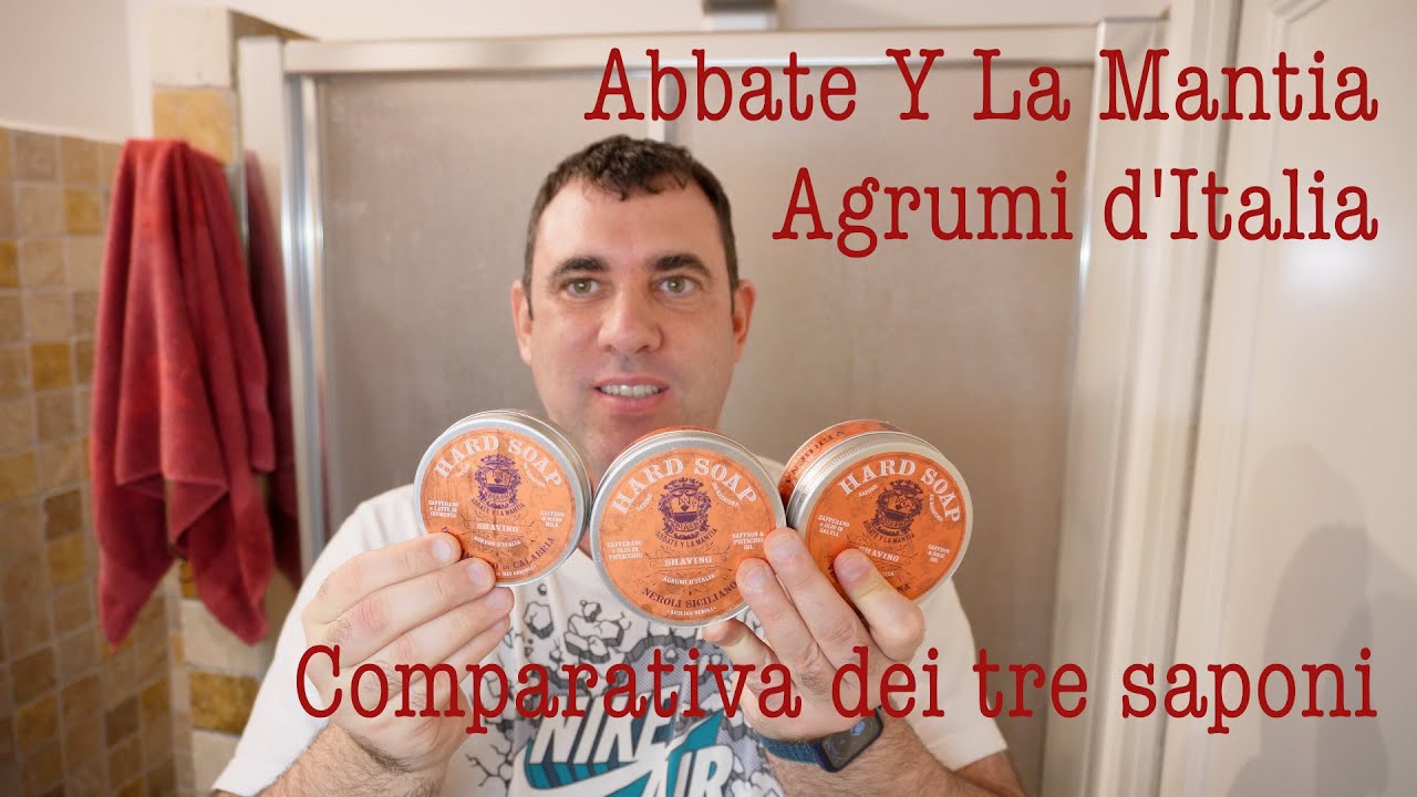 💈 Abbate Y La Mantia Agrumi d'Italia - Comparativa dei tre saponi 💈 Rasatura tradizionale